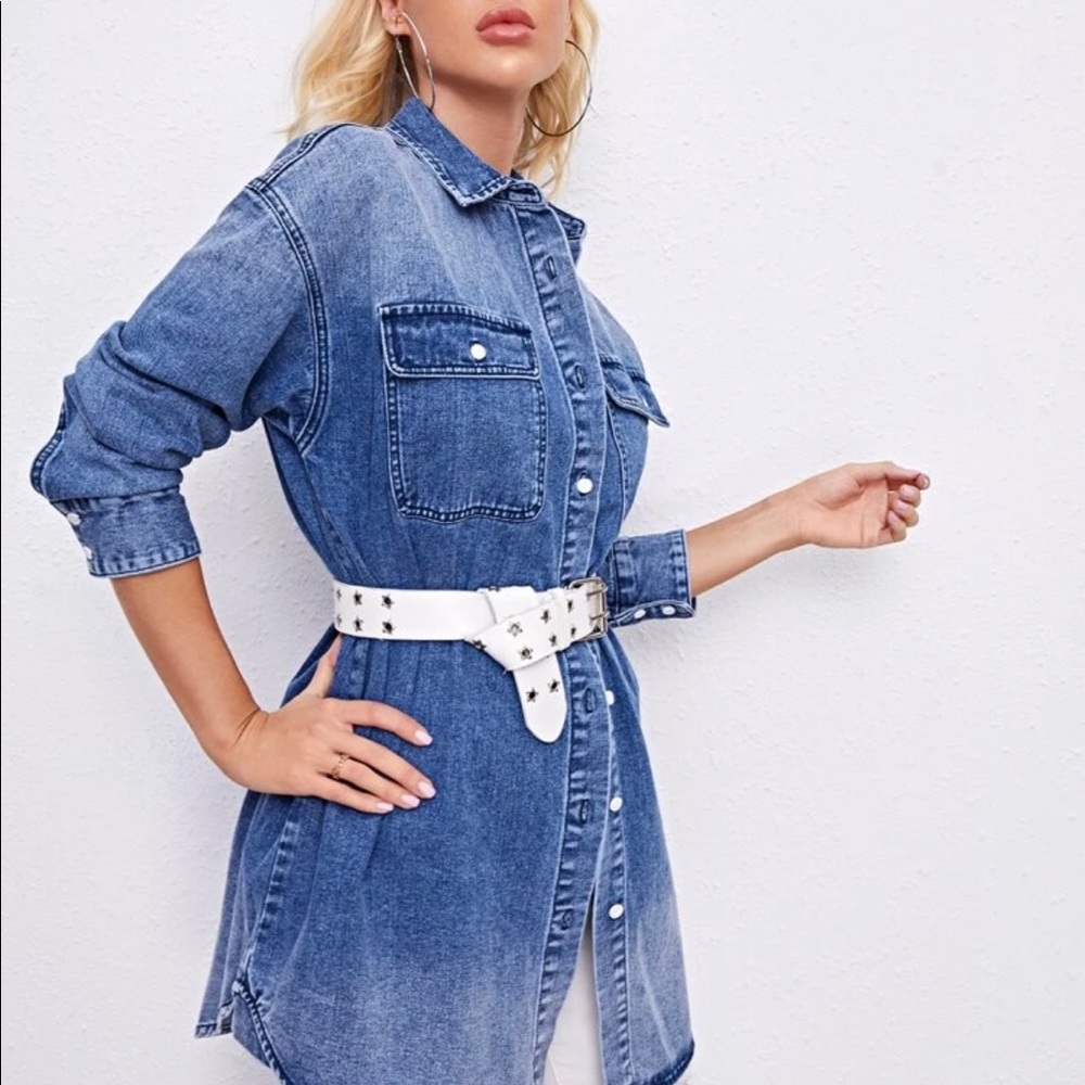 Denim dress jacket